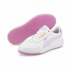 Obuwie Sportowe Damskie Puma Tori Candy Biały. Białe obuwie sportowe damskie Puma, bez wzorów, z materiału, bez zapięcia, trekkingowe. Za 251.00 zł.