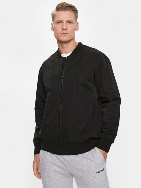 Sprandi Kurtka bomber SP3-KUM001 Czarny Regular Fit. Czarne kurtki męskie Sprandi, l, bez wzorów, z syntetyku, bez kaptura. Za 99.99 zł.