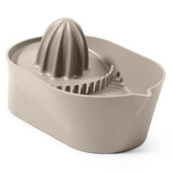 Obló wyciskarka do cytrusów szaro-beżowa. Brązowe wyciskarki Tghome. W wyprzedaży za 73.90 zł.