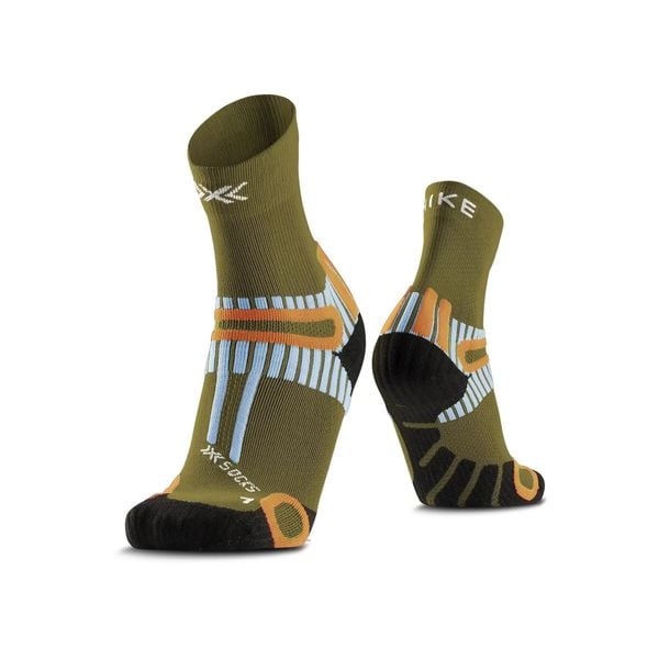 Skarpetki X-Socks Perform Ankle. Czarne skarpetki damskie X-Socks, bez wzorów, z materiału. Za 109.99 zł.