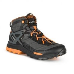 Buty trekkingowe męskie Aku Rocket Mid Gtx. Brązowe trekkingi męskie Aku, z materiału, bez zapięcia. Za 1,002.40 zł.