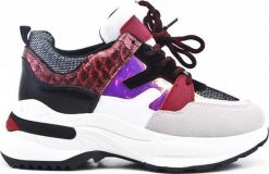 BELLO STAR Tenisówki sportowe na koturnie czerwone-39. Czerwone trampki i tenisówki damskie BELLO STAR, bez wzorów, bez zapięcia. Za 71.99 zł.
