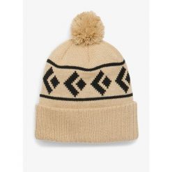 Czapka zimowa Black Diamond Tom Pom Beanie - pine smoke. Brązowe czapki damskie Black Diamond, na zimę, bez wzorów. Za 108.99 zł.