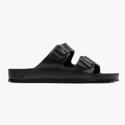 Klapki męskie Birkenstock Arizona EVA (129421). Czarne klapki męskie Birkenstock, bez wzorów, bez zapięcia. Za 189.99 zł.