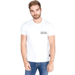 Versace Jeans Couture Koszulka Biały. Białe t-shirty męskie Versace Jeans Couture, m, bez wzorów, z bawełny, bez kołnierzyka, bez ramiączek. Za 274.95 zł.