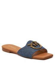 Pinko Klapki Marli 01 SD0063 T002 Granatowy. Niebieskie klapki damskie Pinko, bez wzorów, z materiału, bez obcasa, bez zapięcia. Za 979.99 zł.