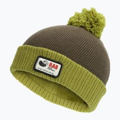 Czapka zimowa Rab Essential Bobble. Zielone czapki damskie RAB, na zimę, bez wzorów, sportowe. Za 139.99 zł.