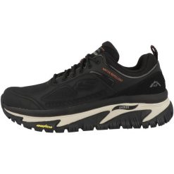 Buty do chodzenia Męskie Skechers Arch Fit Road Walker. Czarne buty sportowe męskie Skechers, bez wzorów, z gumy, bez zapięcia, trekkingowe. Za 467.00 zł.