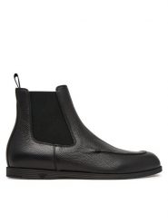 Emporio Armani Sztyblety EM006203 AF28416 UC001 Czarny. Czarne botki męskie Emporio Armani, bez wzorów, ze skóry, bez obcasa, bez zapięcia. Za 2,339.00 zł.