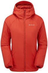 Kurtka ocieplana damska Montane Respond Hoodie - saffron red. Czerwone kurtki sportowe damskie Helly Hansen, bez wzorów, bez ramiączek, bez kaptura. Za 785.56 zł.