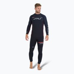Longsleeve do pływania męski Jetpilot Rx Vault Rashie. Czarne szorty męskie JETPILOT, bez wzorów, sportowe. Za 179.99 zł.
