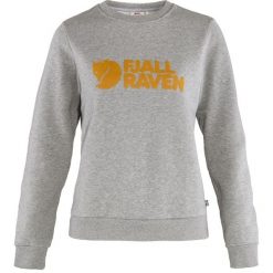 Bluza damska Fjallraven Logo Sweater. Szare bluzy damskie Fjällräven, m, bez wzorów, z bawełny, klasyczne, bez ramiączek, bez kaptura. Za 497.35 zł.