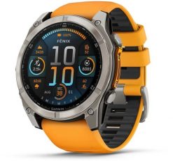 Zegarek sportowy Garmin Fenix 8 AMOLED Żółty (010-02905-11). Żółte zegarki sportowe Garmin, bez wzorów. Za 5,306.99 zł.
