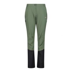 Spodnie nylonowe damskie CMP. Zielone spodnie sportowe damskie CMP, na lato, bez wzorów, z nylonu, sportowe, trekkingowe. Za 348.00 zł.