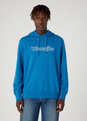 WRANGLER GRAPHIC HOODIE MĘSKA BLUZA Z KAPTUREM LOGO DEEP WATER W674I469F 112331888. Bluzy męskie Wrangler, m, bez wzorów, z kapturem. Za 209.99 zł.