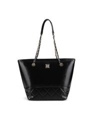 Nine West Torebka BW2A0079 Czarny. Czarne shopperki damskie Nine West, bez wzorów, z tworzywa sztucznego, bez dodatków. Za 229.99 zł.