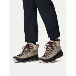 Trekkingi Columbia. Czarne buty zimowe męskie Columbia, bez wzorów, bez obcasa, bez zapięcia. Za 599.99 zł.
