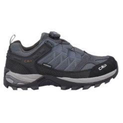 Buty trekkingowe męskie CMP Rigel Low Fitgo. Szare buty zimowe męskie Campagnolo, bez wzorów, bez obcasa, bez zapięcia. Za 339.99 zł.