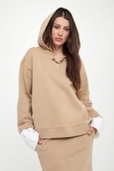 Bluza damska z kapturem TWINSET. Bluzy damskie Twinset Milano, s, bez wzorów, bez ramiączek, z kapturem. W wyprzedaży za 623.20 zł.