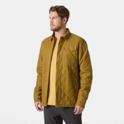 Izolowana kurtka turystyczna Helly Hansen Isfjord. Brązowe kurtki męskie Helly Hansen, m, bez wzorów, z bawełny, casualowe, bez kaptura. Za 639.00 zł.