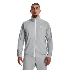 Bluza męska Under Armour Sportstyle Tricot. Szare bluzy męskie Under Armour, l, bez wzorów, sportowe, bez ramiączek, bez kaptura. Za 257.05 zł.