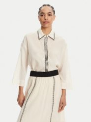 Devotion TWINS Koszula Gaia 025.001G Écru Regular Fit. Koszule damskie Devotion Twins, l, bez wzorów, z bawełny, bez kołnierzyka, bez ramiączek. Za 519.99 zł.
