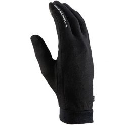 Rękawiczki multifunkcyjne dla dorosłych Viking Alfa, z wełny Merino. Czarne rękawiczki damskie Viking, na zimę, bez wzorów, z wełny. Za 62.99 zł.