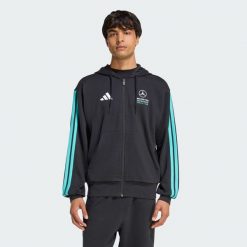 Bluza Z Kapturem Mercedes - Amg Petronas Formula 1 Team Dna Full Zip. Czarne bluzy męskie Adidas, bez wzorów, z kapturem, na fitness i siłownię. Za 299.00 zł.
