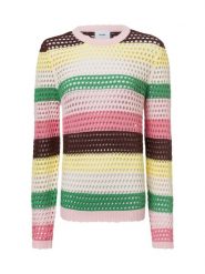 Nümph sweter z grubej dzianiny - Numoana Kobiety Bawełna wielokolorowy, XL. Swetry nierozpinane damskie Nümph, xl, bez wzorów, z bawełny, bez kołnierzyka, bez ramiączek. Za 229.95 zł.