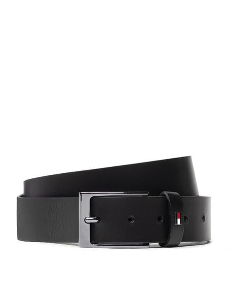 Tommy Hilfiger Pasek Męski Layton Leather 3.5 AM0AM10316 Czarny. Czarne paski męskie Tommy Hilfiger, ze skóry. Za 119.99 zł.