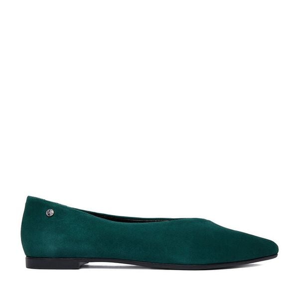 Baleriny Lasocki. Zielone balerinki damskie Lasocki, bez wzorów, bez obcasa, bez zapięcia. Za 169.99 zł.