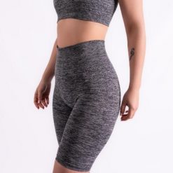 Krótkie legginsy sportowe dla kobiet Xtreme Sportswear Antracyt melanż. Szare legginsy damskie Xtreme, l, bez wzorów, krótkie, na fitness i siłownię. Za 99.99 zł.