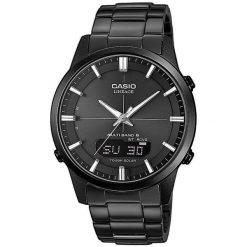 Zegarek męski Casio LCW-M170DB-1AER, Quartz, 43mm, 10ATM. Czarne zegarki męskie Casio, bez wzorów. Za 1,127.90 zł.