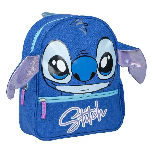 Plecak szkolny Stitch Niebieski. Niebieskie plecaki męskie Disney, bez wzorów, biznesowe. Za 153.50 zł.