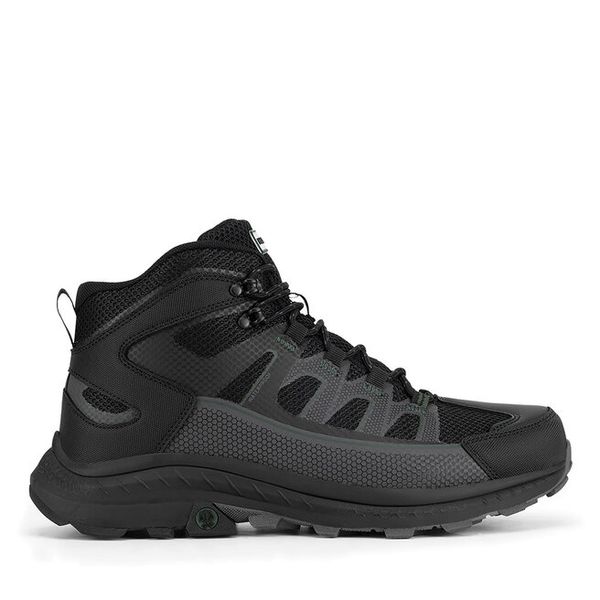 Trekkingi Hunter. Czarne botki męskie Hunter, bez wzorów, bez obcasa, bez zapięcia. Za 149.99 zł.