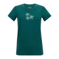 T-shirt Damski Kwiaty Fingal. Zielone t-shirty damskie Regatta, bez wzorów, casualowe, bez kołnierzyka, bez ramiączek. Za 76.99 zł.