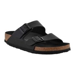 Sandały Arizona Triples Dla Dorosłych Unisex. Czarne sandały męskie Birkenstock, bez wzorów, sportowe, bez zapięcia. Za 614.99 zł.