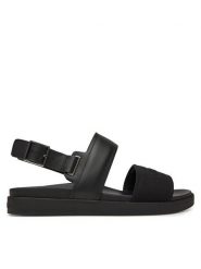 Calvin Klein Sandały Back Strap W/ Buckle Logo HM0HM01742 Czarny. Czarne sandały męskie Calvin Klein, bez wzorów, ze skóry, bez zapięcia. Za 339.99 zł.