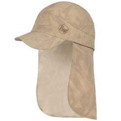 Czapka z daszkiem dla dorosłych Buff Pack Sahara Cap. Brązowe czapki damskie Buff, bez wzorów, z elastanu, sportowe. Za 239.99 zł.