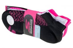 Skechers 3pk Womens 1/2 Terry Low Cut Socks, damskie skarpetki wielokolorowe. Skarpetki damskie Skechers, bez wzorów, z materiału. Za 59.99 zł.
