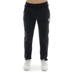 Bluza z bawełna z kieszeń na co dzień na siłownię. Czarne spodnie materiałowe męskie LEONE 1947 APPAREL, bez wzorów, z bawełny. W wyprzedaży za 134.57 zł.