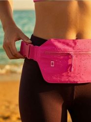 Saszetka na pas do biegania - różowy. Czerwone saszetki i nerki męskie Sinsay. Za 19.99 zł.