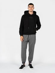 Les Hommes Bluza "Amaretta" | LBH1001700F | Mężczyzna | Czarny. Czarne bluzy męskie Les Hommes, m, bez wzorów, z bawełny, eleganckie, bez ramiączek, bez kaptura. W wyprzedaży za 799.00 zł.
