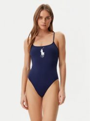 Polo Ralph Lauren Strój kąpielowy 21254304 Granatowy. Niebieskie stroje kąpielowe damskie Polo Ralph Lauren, l, bez wzorów, z syntetyku. Za 449.99 zł.