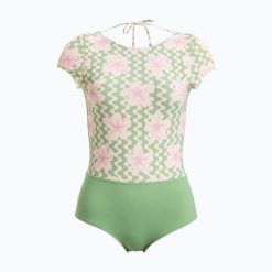 Strój kąpielowy jednoczęściowy damski ROXY Hibiscus Daze. Zielone stroje kąpielowe damskie Roxy, s, bez wzorów, z elastanu. Za 239.99 zł.