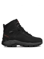 Merrell Trekkingi Vego Mid Ltr Wp J311538C Czarny. Czarne botki męskie Merrell, bez wzorów, z nubiku, bez obcasa, bez zapięcia. Za 379.99 zł.