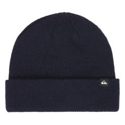 Czapka Quiksilver. Niebieskie czapki męskie Quiksilver, na zimę, bez wzorów. Za 89.99 zł.