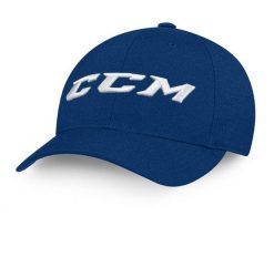 Czapka Team Flexfit - Dorośli - Granatowy S/M. Niebieskie czapki damskie CCM, bez wzorów. Za 146.00 zł.