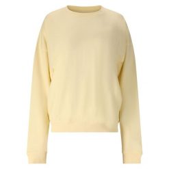 Bluza damska Athlecia Crecy. Żółte bluzy damskie Athlecia, bez wzorów, sportowe, bez ramiączek, bez kaptura. Za 197.50 zł.