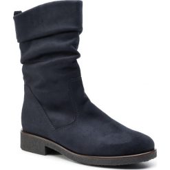 Kozaki GABOR - 92.703.16 Nightblue. Niebieskie kozaki damskie Gabor, bez wzorów, z materiału, bez obcasa, na obcasie, bez zapięcia. W wyprzedaży za 339.00 zł.